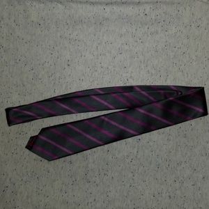 Alfani black/purple stripe tie